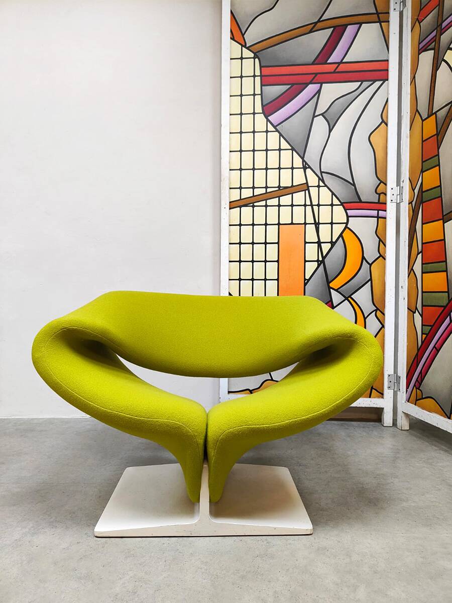 Vintage Dutch design Ribbon easy chair Pierre Paulin Artifort