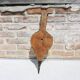 Antique wooden and leather bellows – flower basket