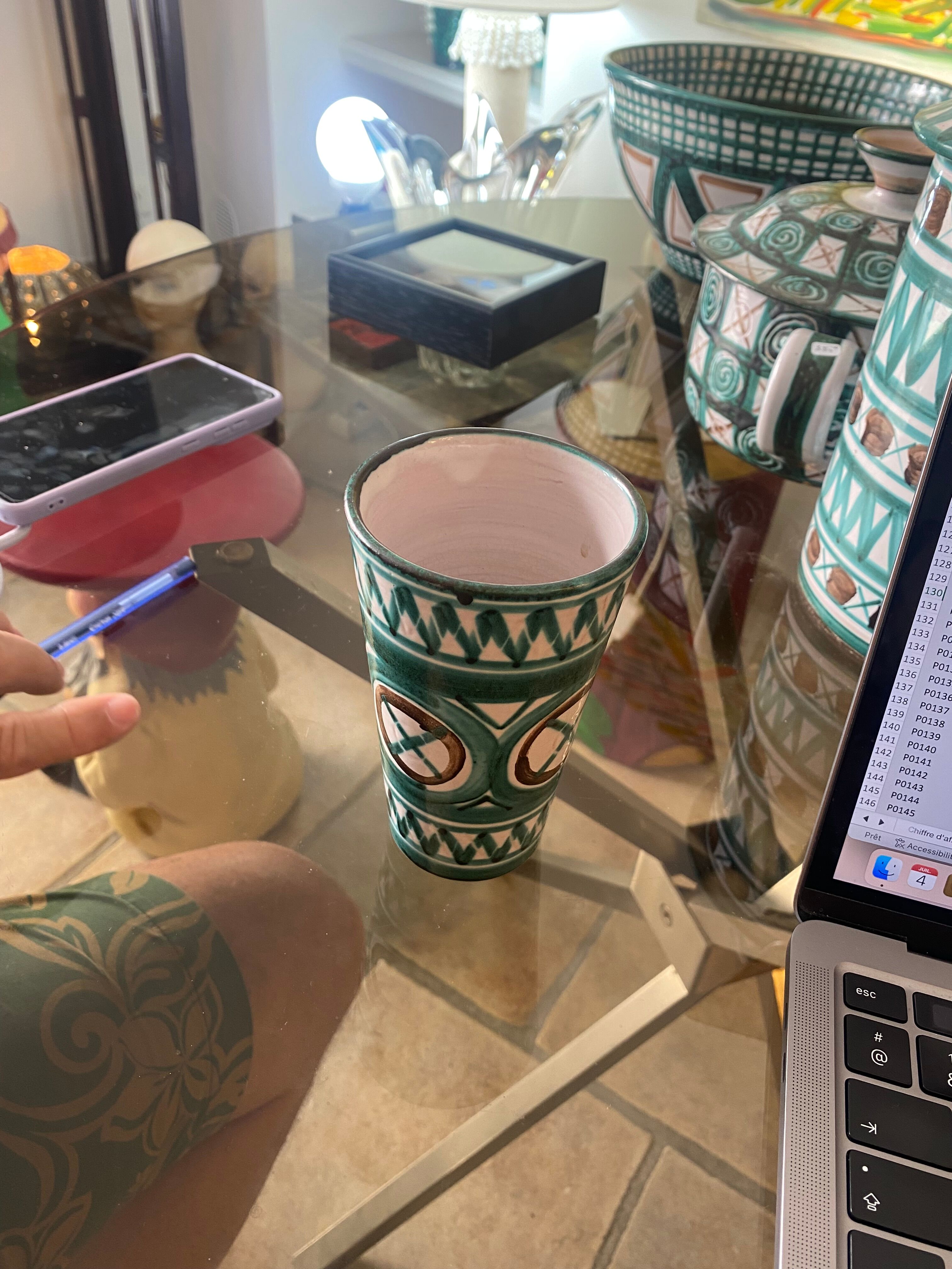 Picault ceramic vase