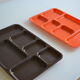 Set of 2 vintage 70's meal trays