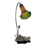Gooseneck lamp in glass paste