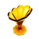 Art Deco vase, crystal, Moser, Czechoslovakia, 1930s