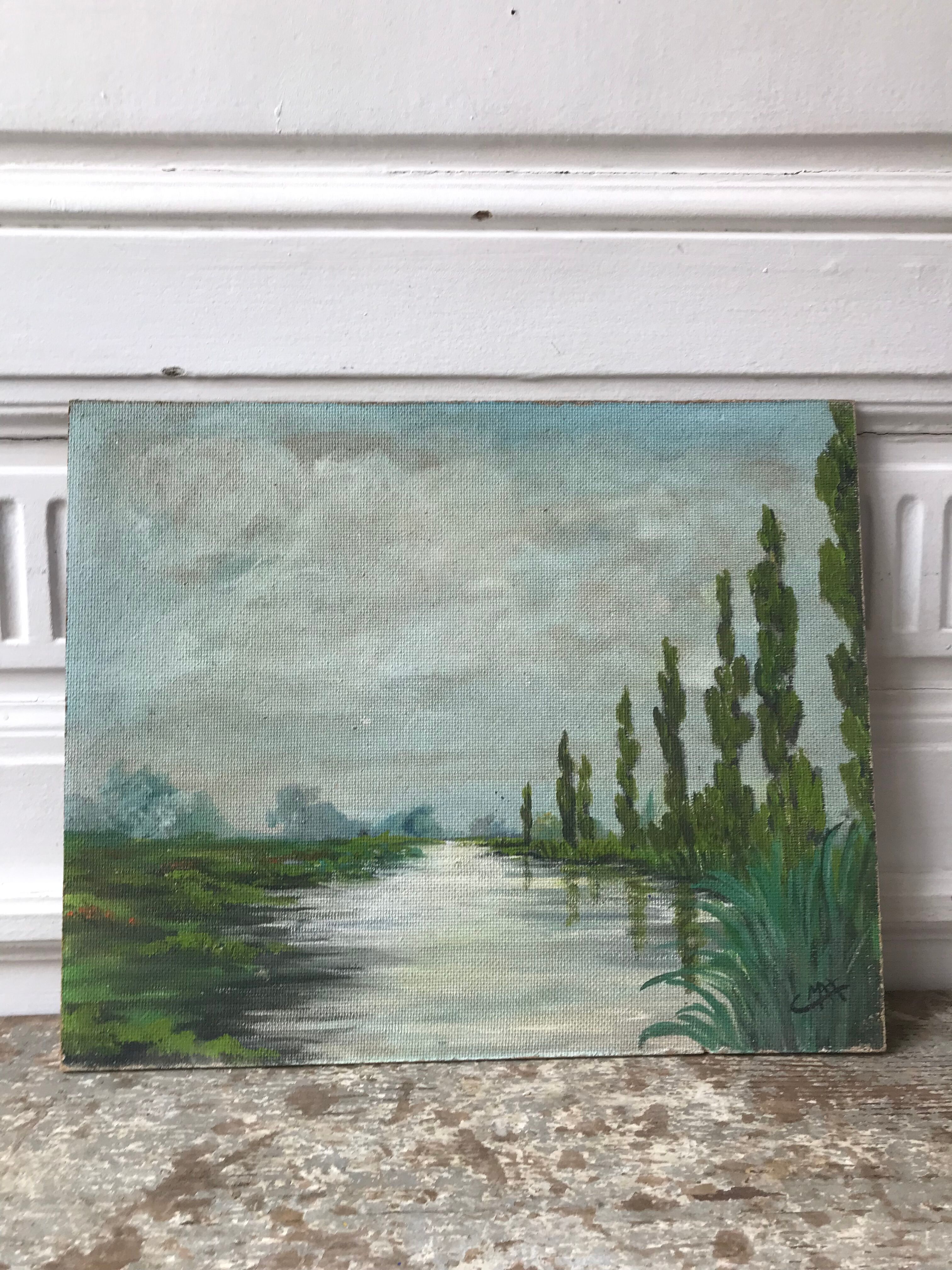 Landscape oil painting