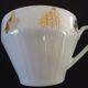 6 tasses à café et sous-tasses en porcelaine fine Art Déco