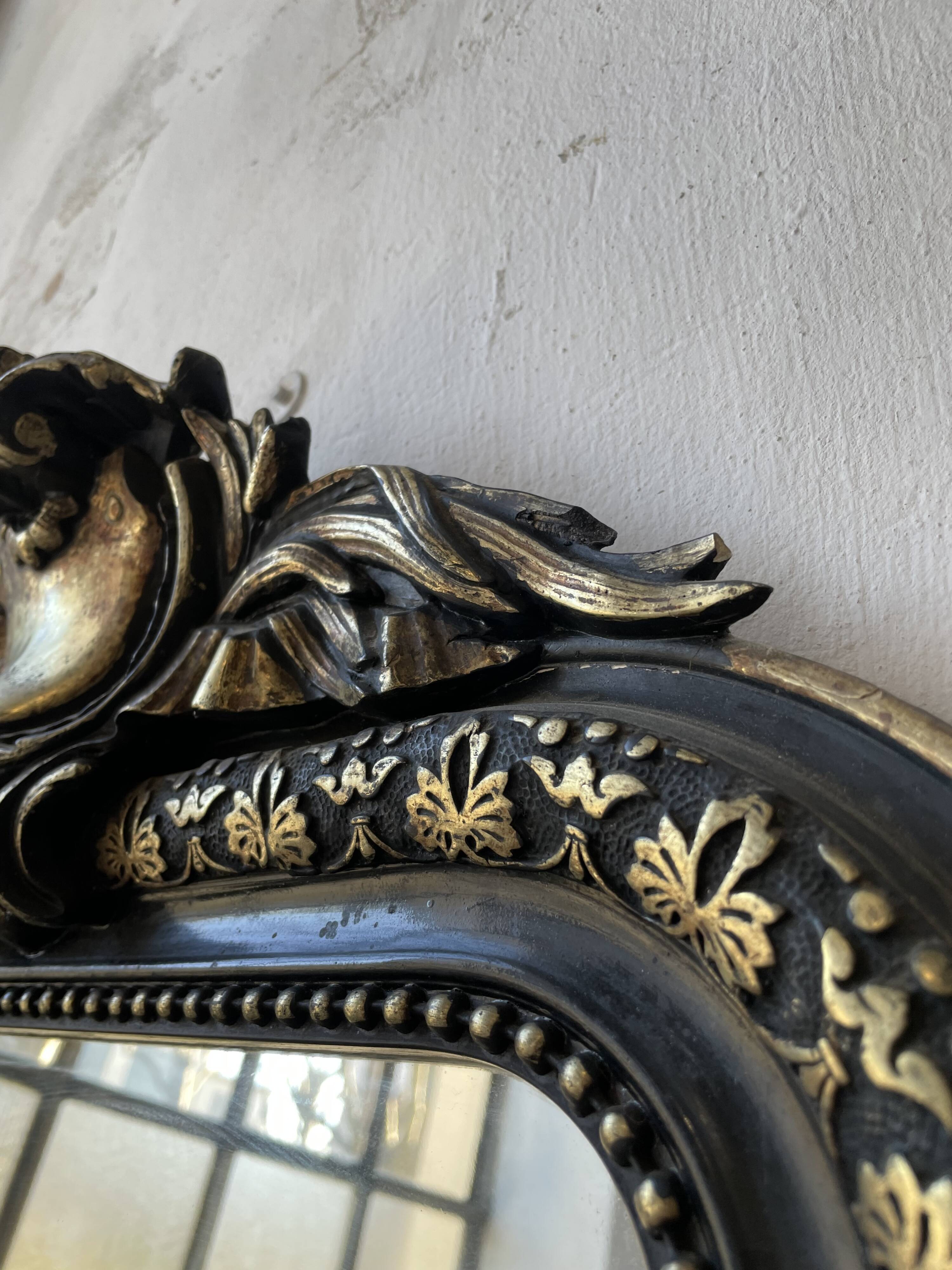 Louis Philippe XXL white mirror 2m