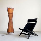 Vintage French 1980's Sculptural Floor Lamp Kobe; Japandi Organic Form