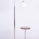 Restored ArtDeco Floor Lamp, J. Halabala, UP Zavody, Chrome, Czechia, 1930s
