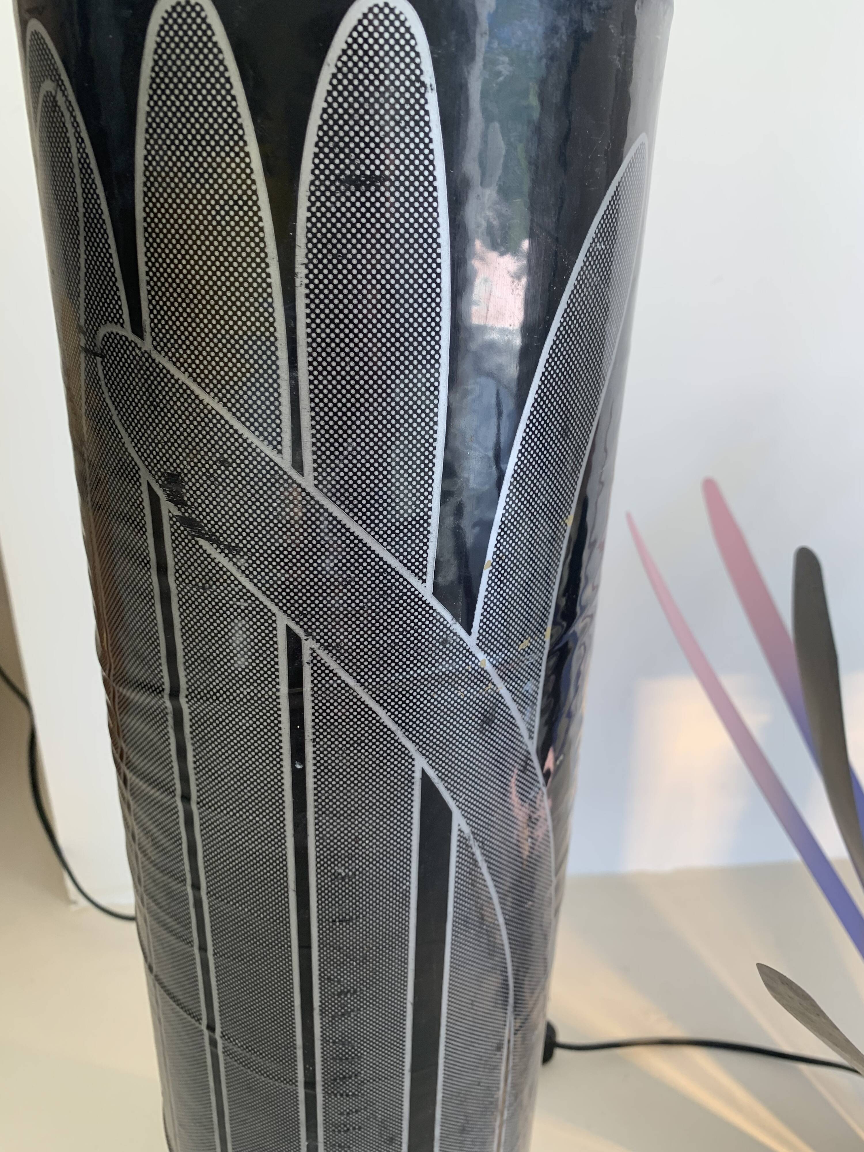 Vintage lamp 1980 "Flower" by Bernard Gitton - 44 cm