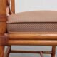 Ensemble de 6 chaises de salle à manger en bambou avec revêtement géométrique par Gasparucci