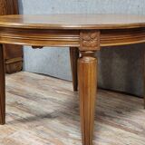 Art Deco period extending table in walnut