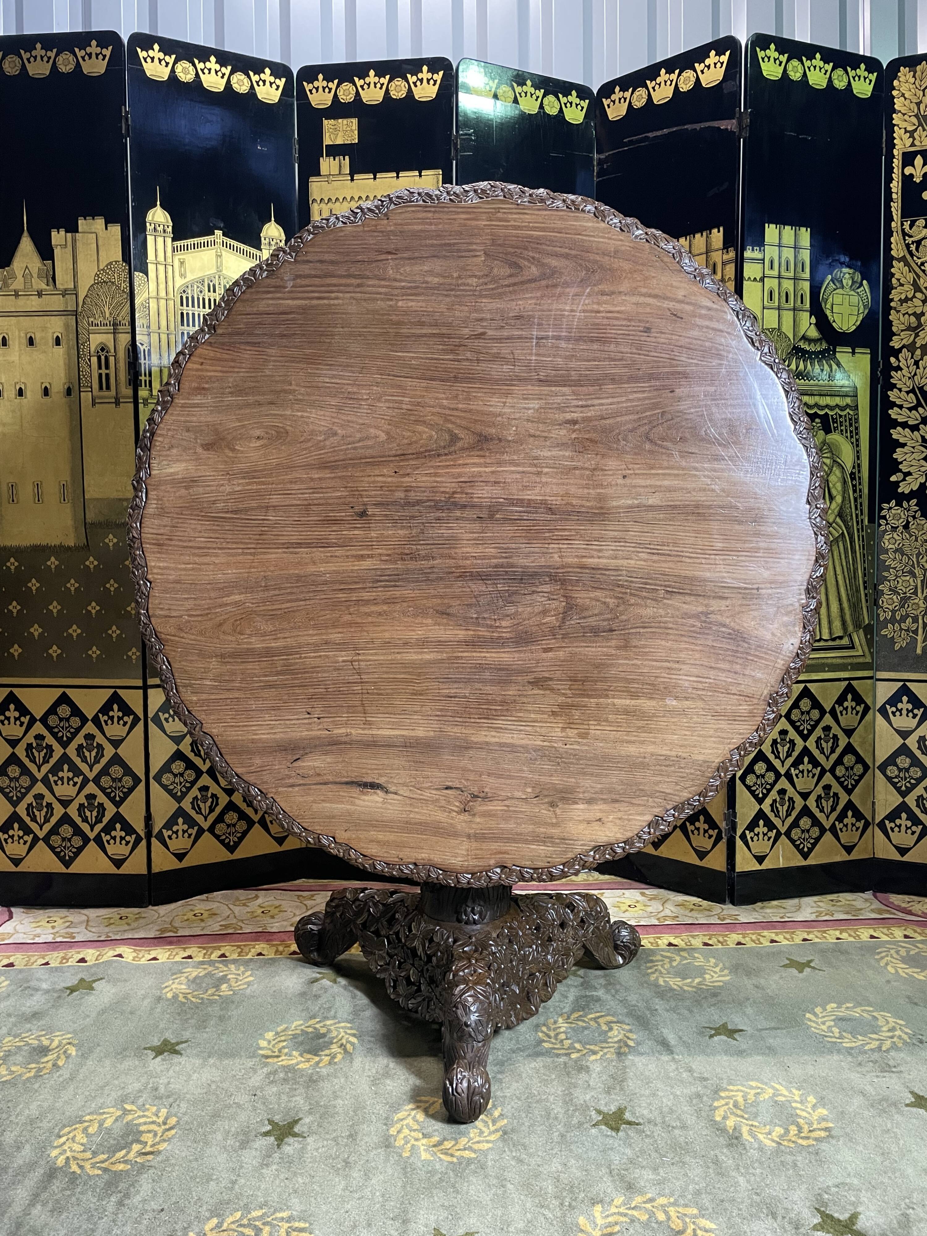 Dining table - Indonesian pedestal table