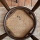 Wooden and cane bistro bar stools