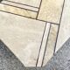 Low table in travertine and onyx 80'