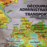 School poster vintage Germany Relief edition MDI map / poster