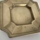 Pair of vintage 1980 brass ashtrays - 16 x 16 cm