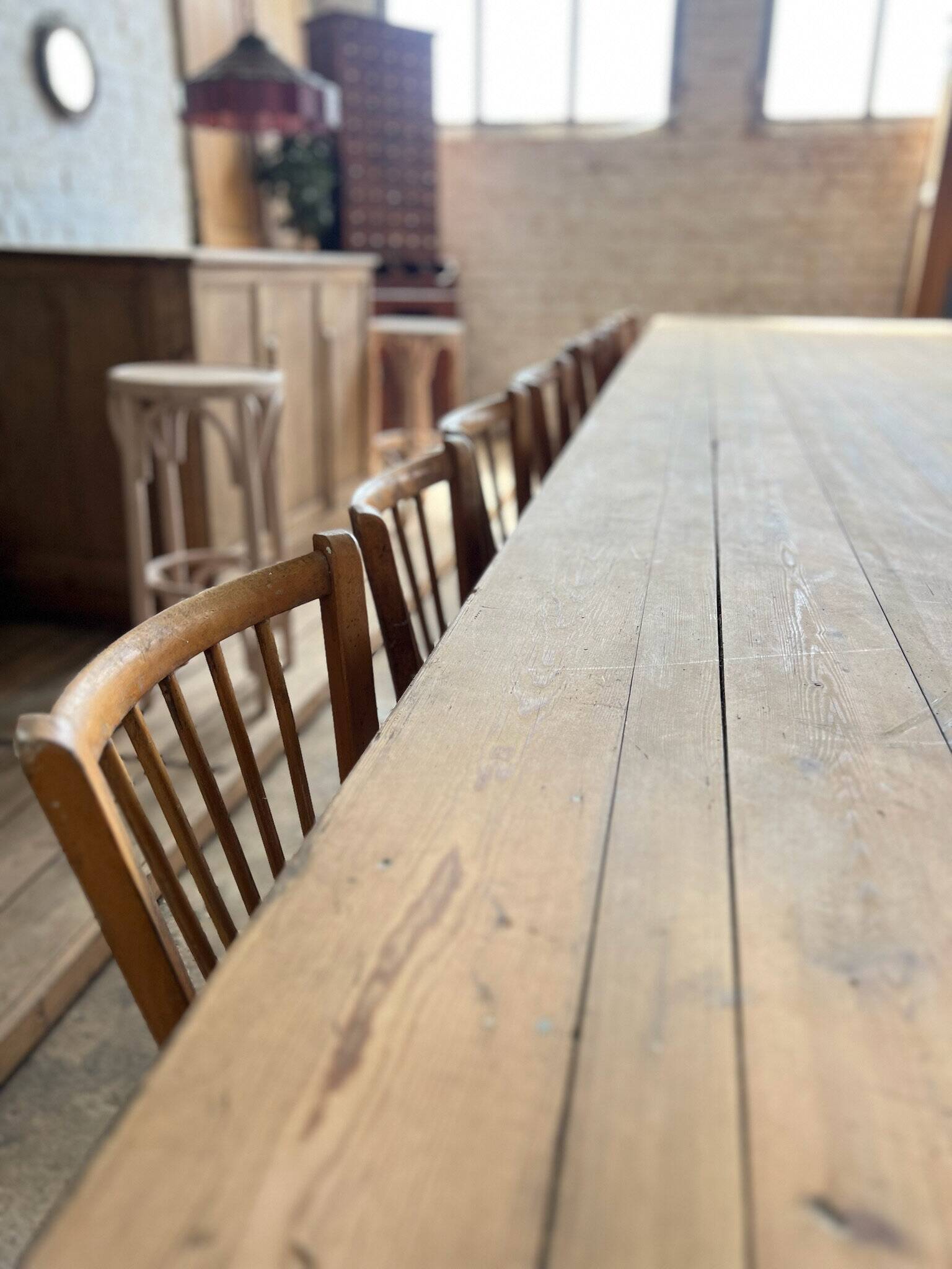 Ancienne grande table de travail