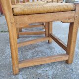 suite of 6 brutalist chairs