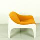 Rare Space Age Fiberglass Lounge Chair by Sergio Mazza for Artemide