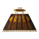 Tapis kilim en laine vintage design Maria Janowska (Zachód) coucher de soleil