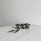 6 silver-plated metal egg cups