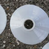 White opaline lampshade from the 1940s