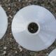 White opaline lampshade from the 1940s