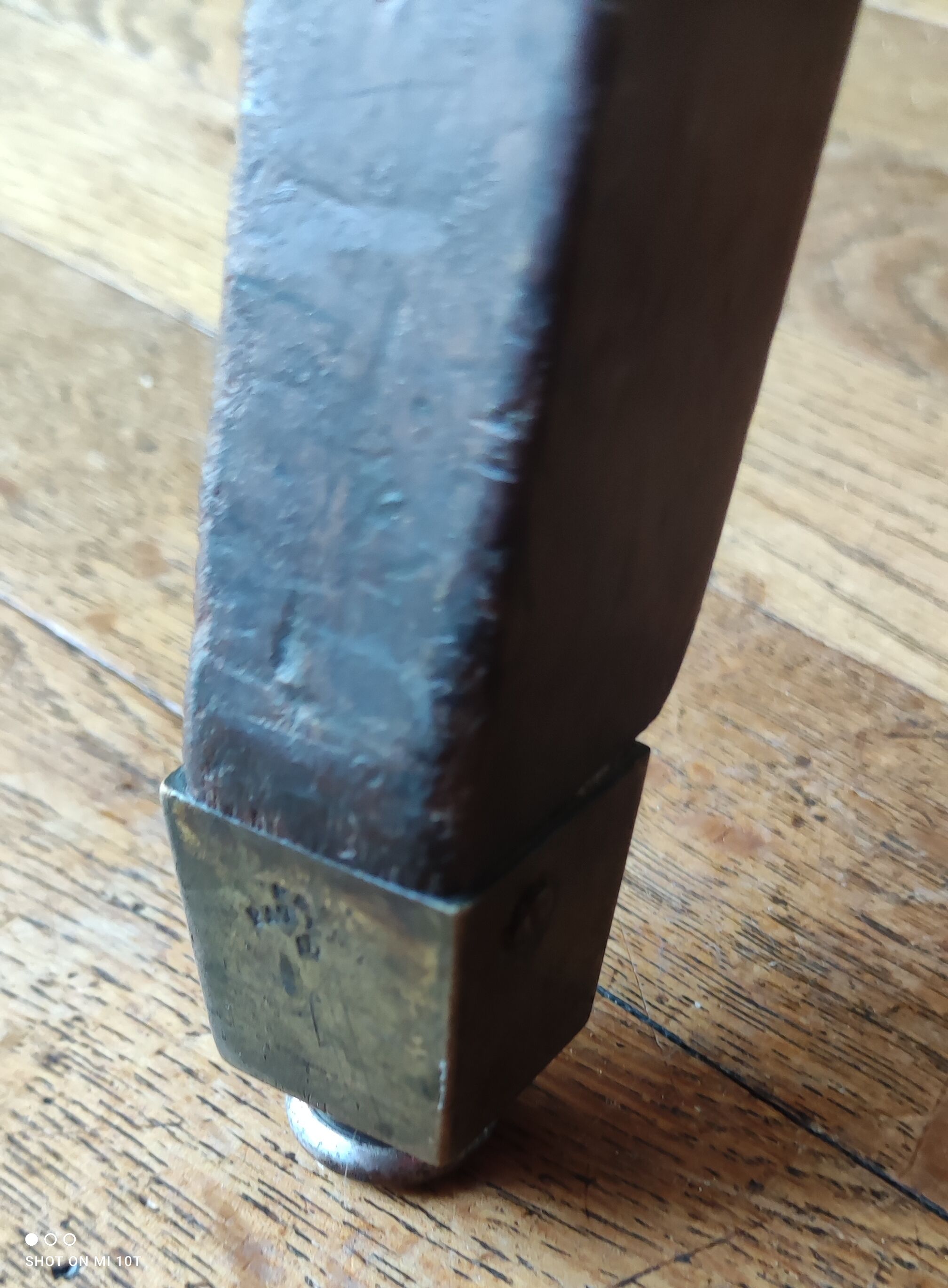 Series of 3 mahogany chairs 19th century