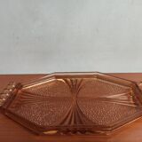 Vintage pink glass top