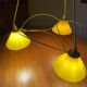 Vintage 3-light pendant light by Le Dauphin circa 1980s