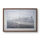 Paris Longchamp, large period engraving, printed in 1891.