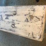 White patinated bench