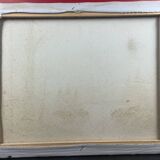 Oil on canvas, Refuge in the valley, lake landscape mountain lake