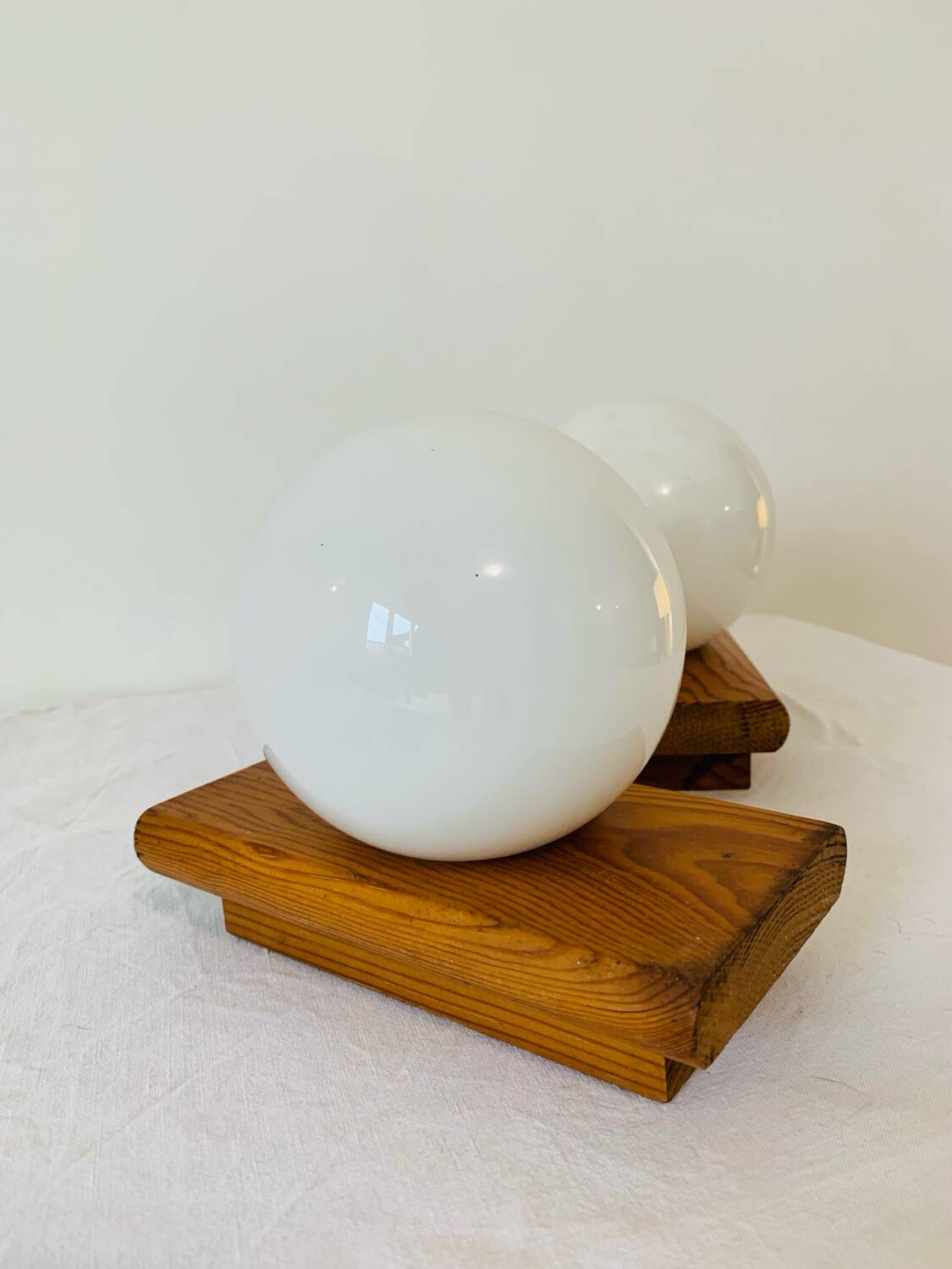 Pair of vintage modernist style wall lights