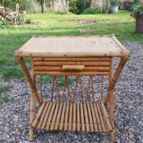Rattan bedside table