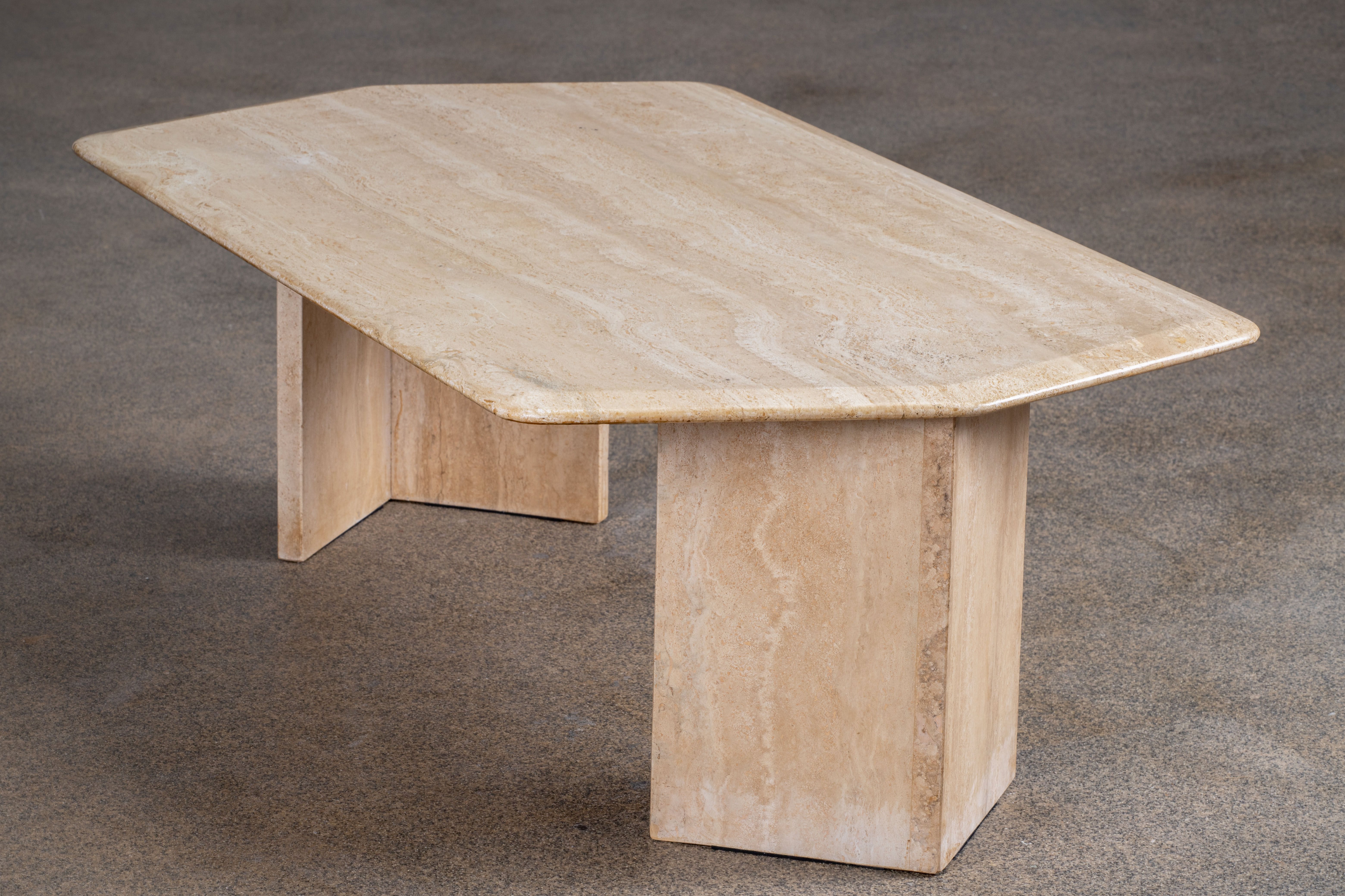 Coffee table Vintage Design Travertine – 134 cm