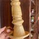 Vintage wooden turned candle holder