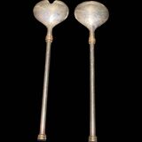 Zinc salad servers
