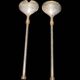 Zinc salad servers