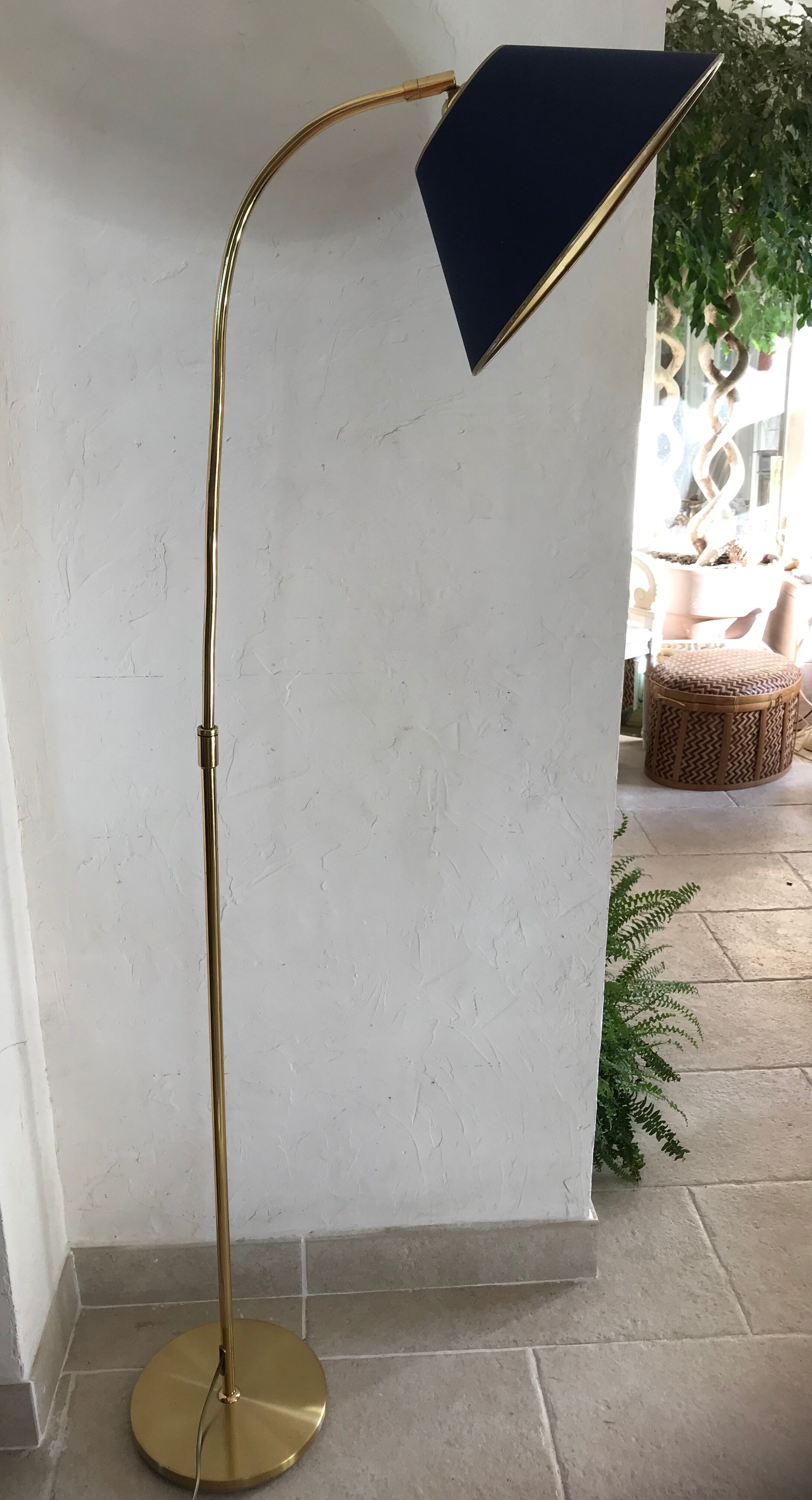 Vintage brass lamppost