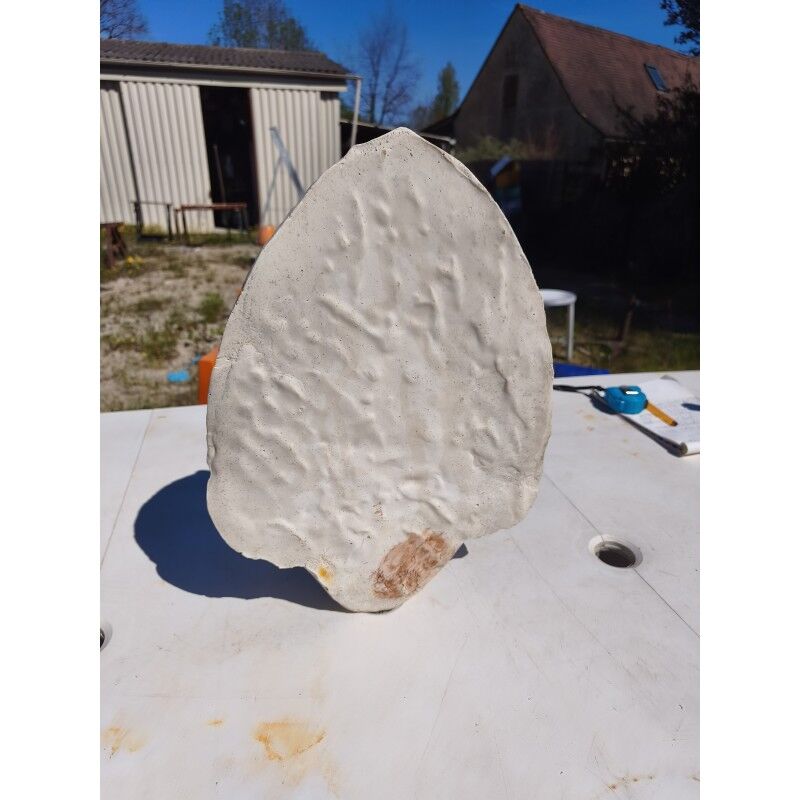 Plaster plaque of a Buddha Shiva head India