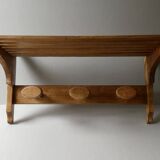 coat rack with hat rack in solid wood