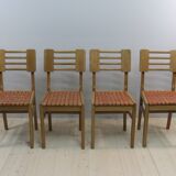 4x vintage dining chairs 1950s by Pierre Cruège