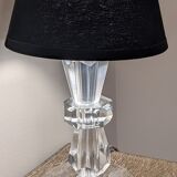 Paire de lampes art déco en cristal