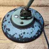 Old green industrial desk lamp