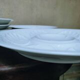 6 porcelain oyster plates by Tharaud