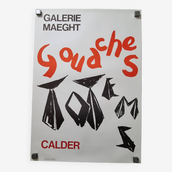 Affiche lithographique originale d'après Alexander Calder, 1966, 53 x 75 cm