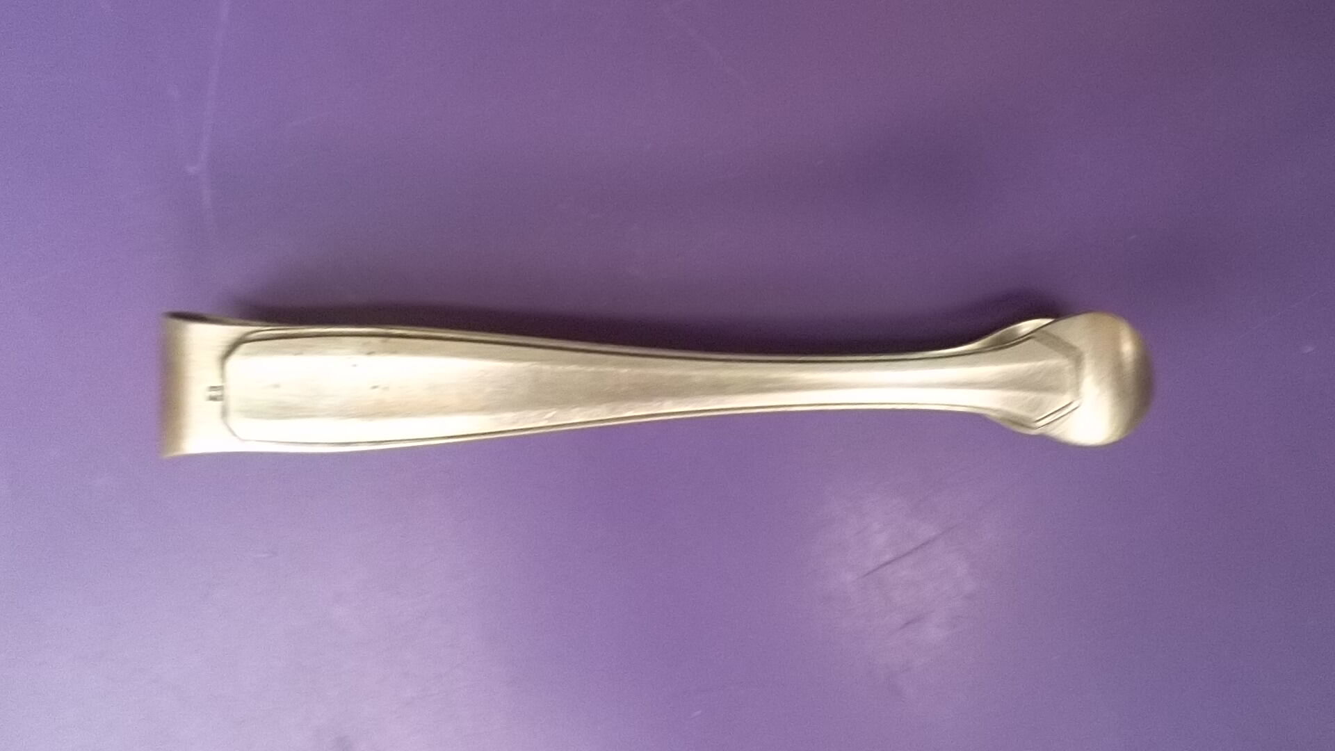 Silver metal sugar clip