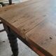 Wooden coffee table with turned legs