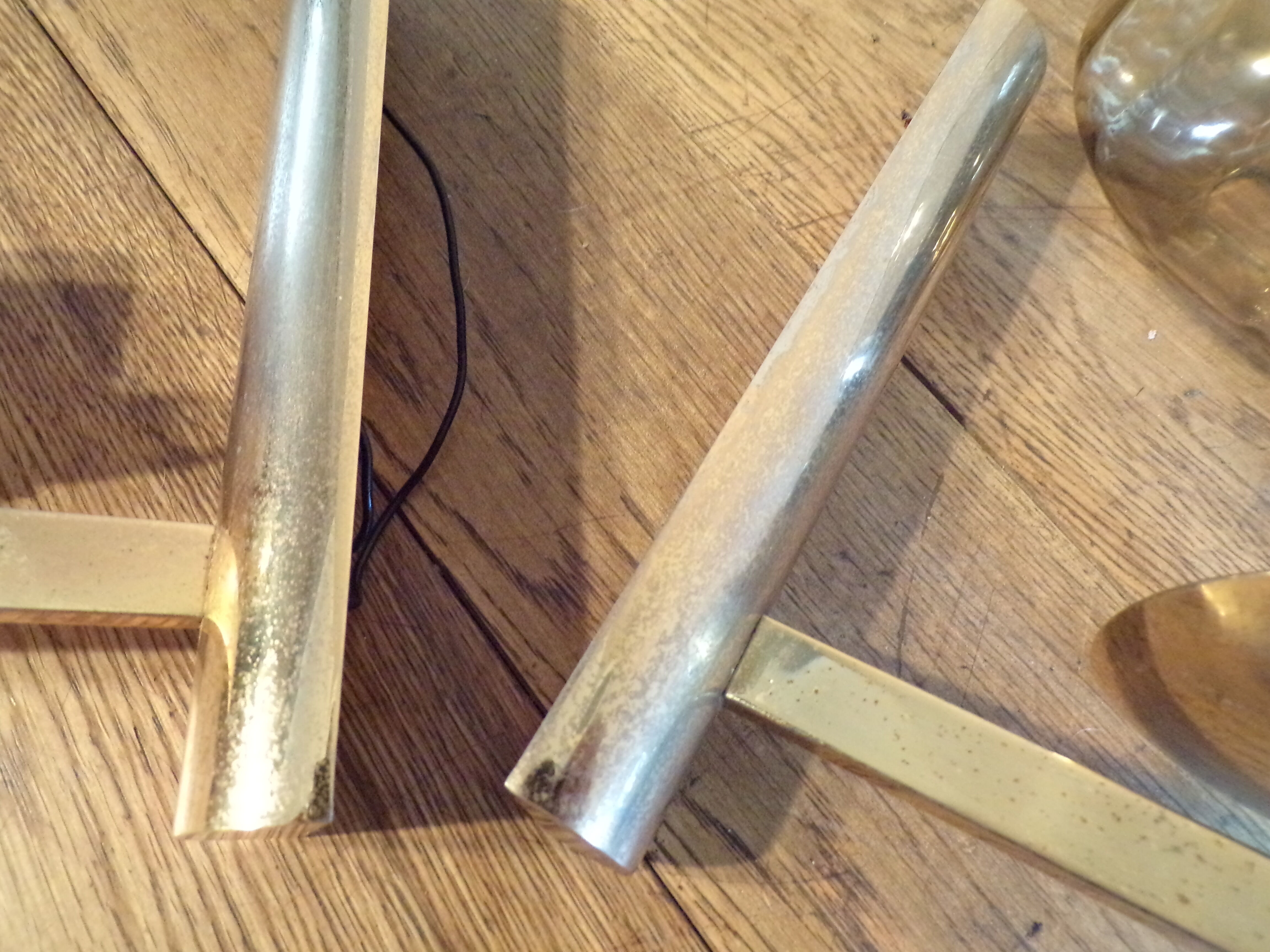 Pair of golden Sciolari House wall light