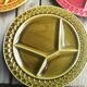8 old ceramic fondue plates coloured Sarreguemines